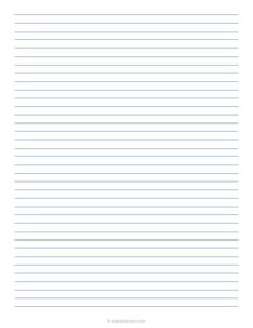 College Ruled Paper - Printable Lined Paper Medium Ruled